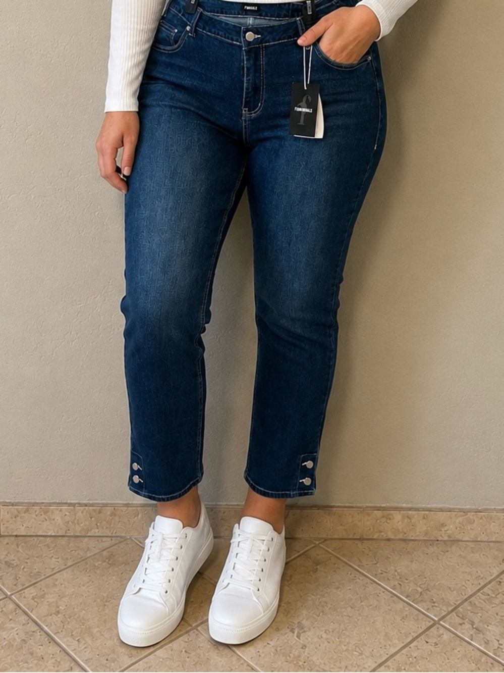 Slim Straight Dark Blue Women’s Jeans by Flamingals NWT size 3X